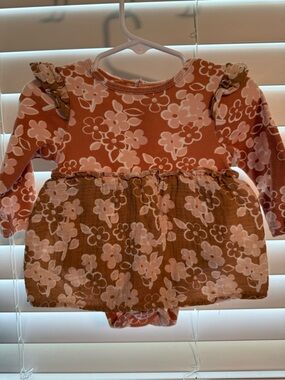 Grayson Collective Floral Bodysuit Dress Baby Girls 6-9M